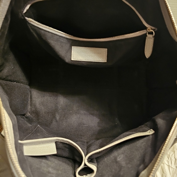 Alexander McQueen Legend Pebbled Leather Oversized Tote Satchel, Grey. LIKE NEW - Picture 14 of 16